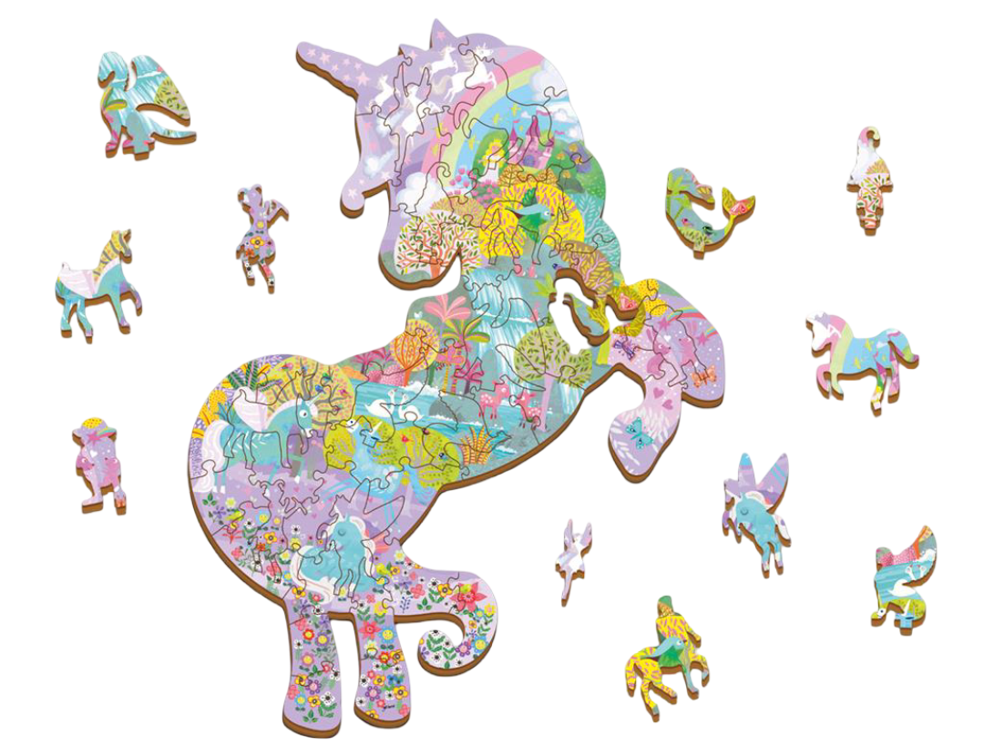 Houten Legpuzzel, Ludattica - Eenhoorn