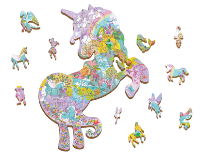 Houten Legpuzzel, Ludattica - Eenhoorn