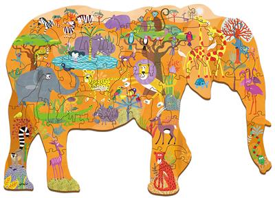 Houten Legpuzzel, Ludattica - Savanne