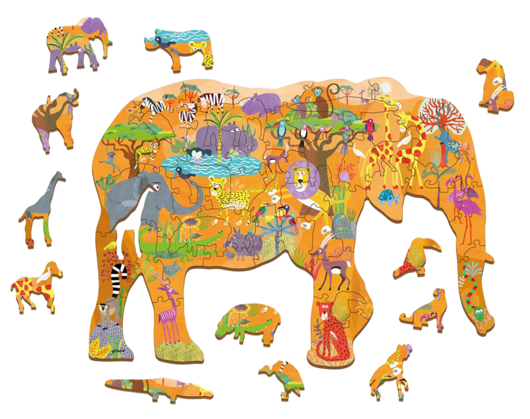 Houten Legpuzzel, Ludattica - Savanne