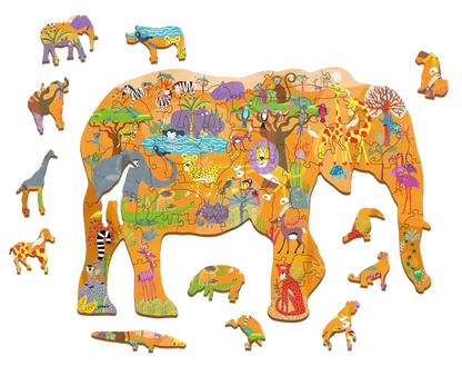 Houten Legpuzzel, Ludattica - Savanne