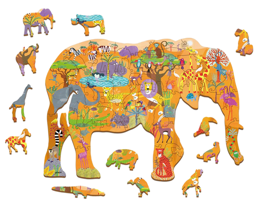 Houten Legpuzzel, Ludattica - Savanne