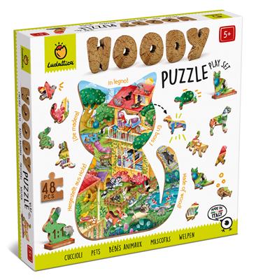 Houten Legpuzzel, Ludattica - Huisdieren