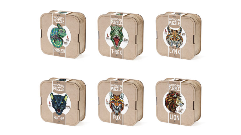 Eco Wood Art (EWA), Houten Legpuzzel Kameleon