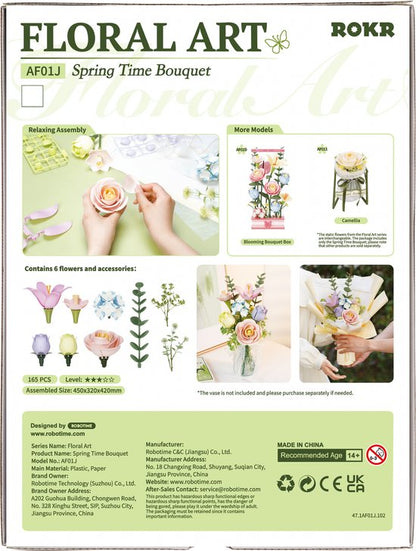 DIY Wooden Spring Flower Bouquet