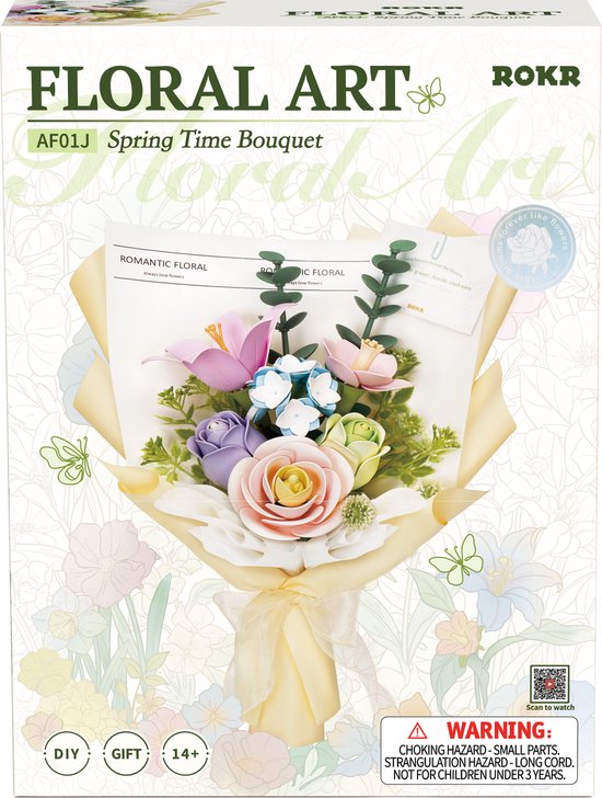 DIY Wooden Spring Flower Bouquet