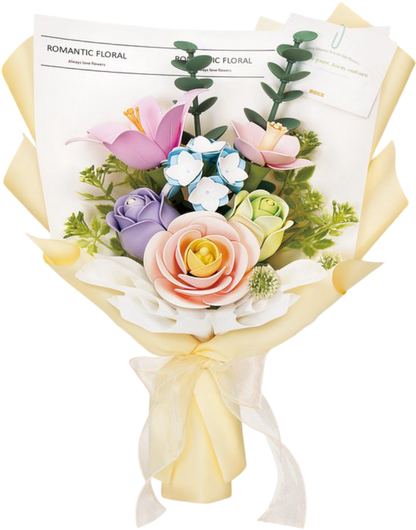 DIY Wooden Spring Flower Bouquet