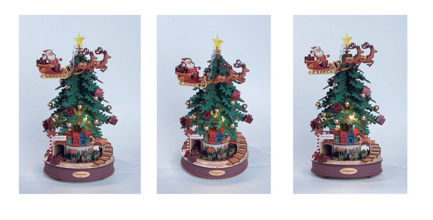 3D DIY Houten Modelbouwpakket - Christmas Melody Tree