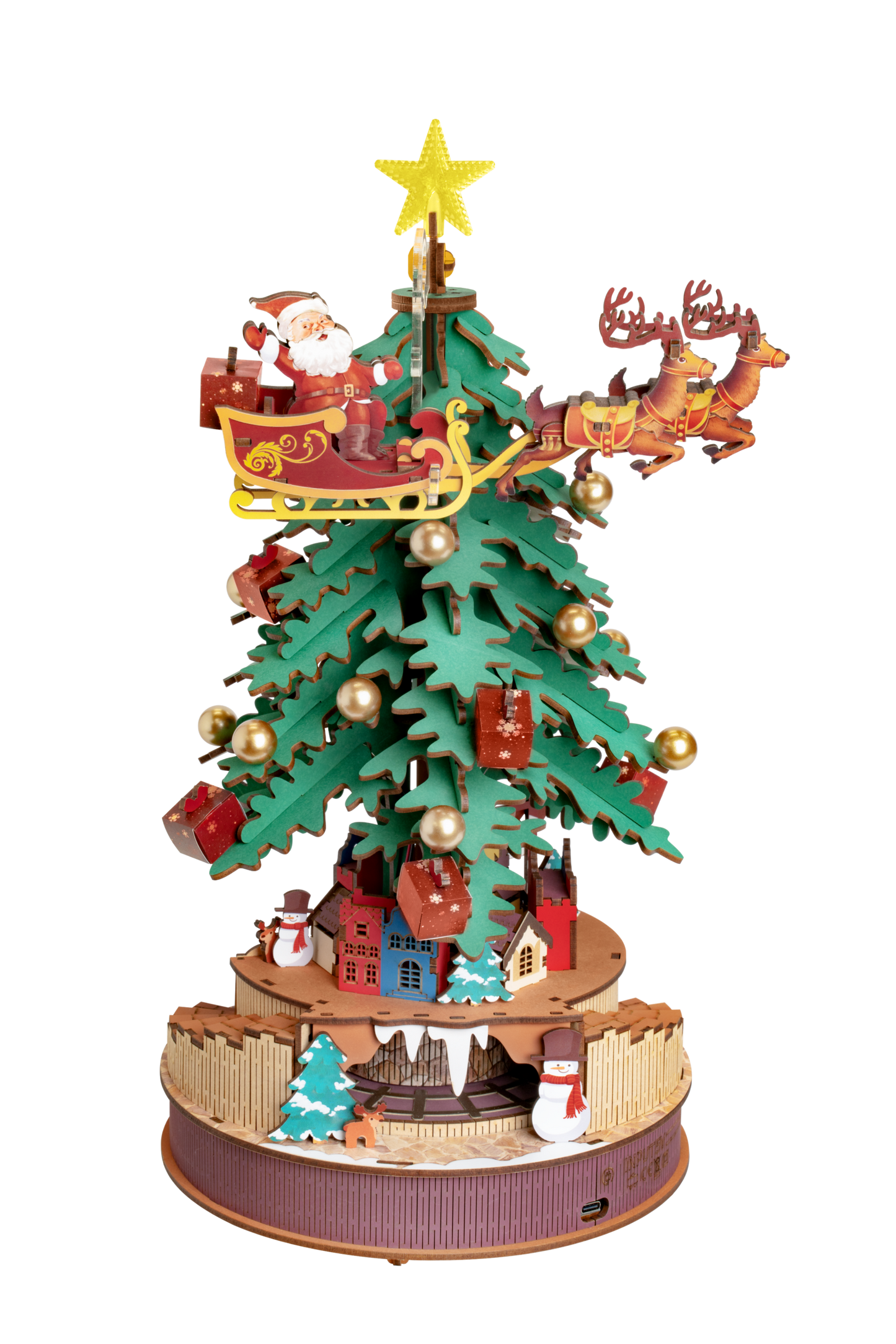 3D DIY Houten Modelbouwpakket - Christmas Melody Tree
