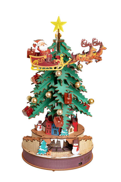 3D DIY Houten Modelbouwpakket - Christmas Melody Tree