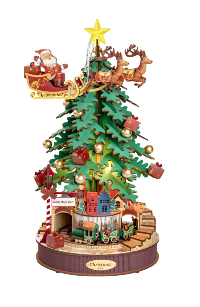 3D DIY Houten Modelbouwpakket - Christmas Melody Tree