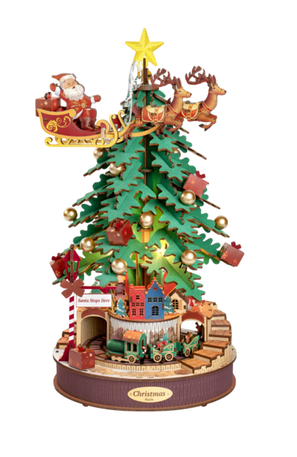 3D DIY Houten Modelbouwpakket - Christmas Melody Tree