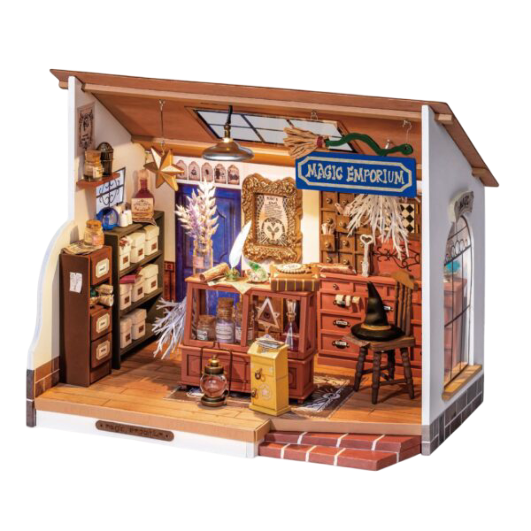 DIY Huisje - Kiki’s Magic Emporium met LED verlichting