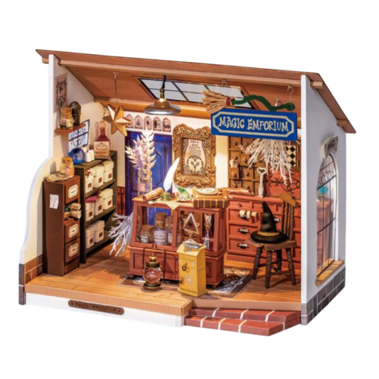 DIY Huisje - Kiki’s Magic Emporium met LED verlichting