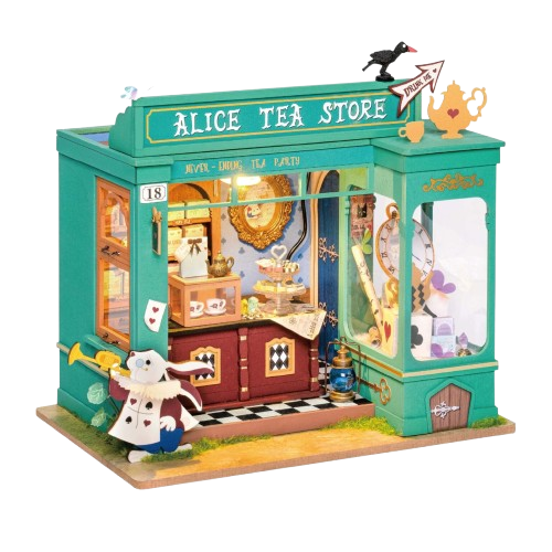 DIY Huisje - Alice’s Tea Store met LED verlichting