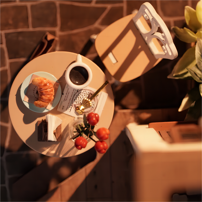 DIY Huisje - Slow Life Café met LED verlichting