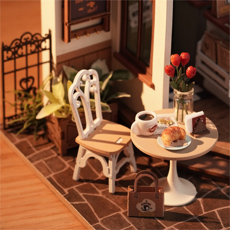 DIY Huisje - Slow Life Café met LED verlichting