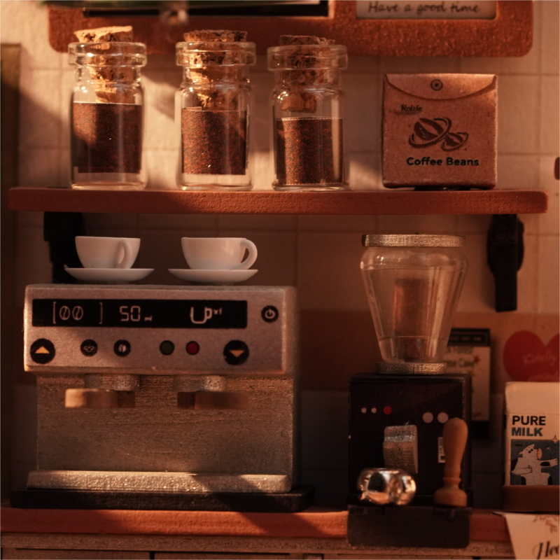 DIY Huisje - Slow Life Café met LED verlichting