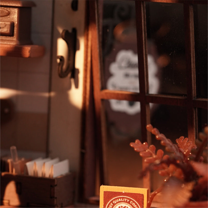DIY Huisje - Slow Life Café met LED verlichting