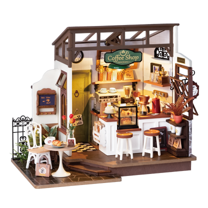 DIY Huisje - Slow Life Café met LED verlichting