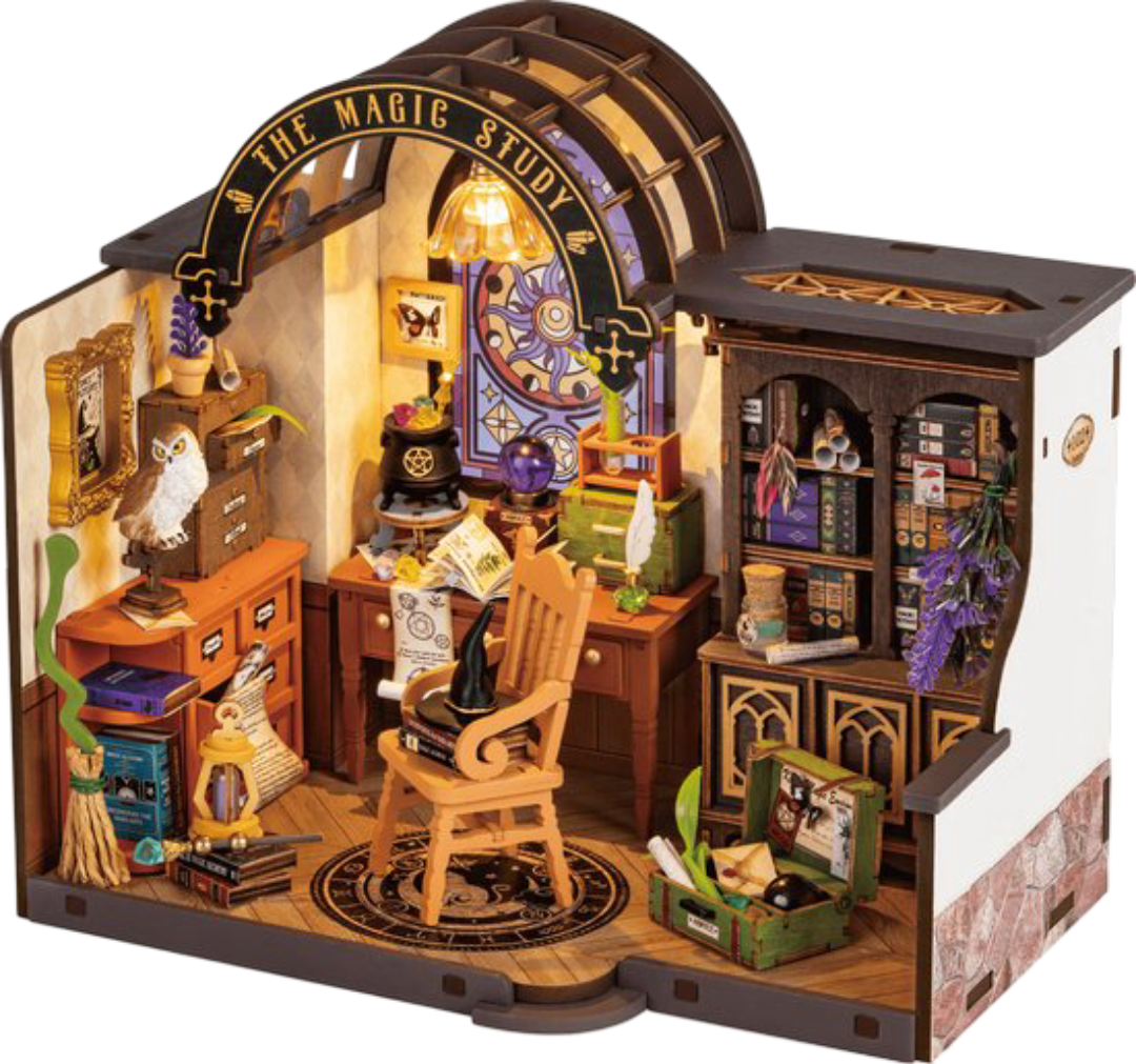 DIY Huisje - The Magic Study met LED verlichting