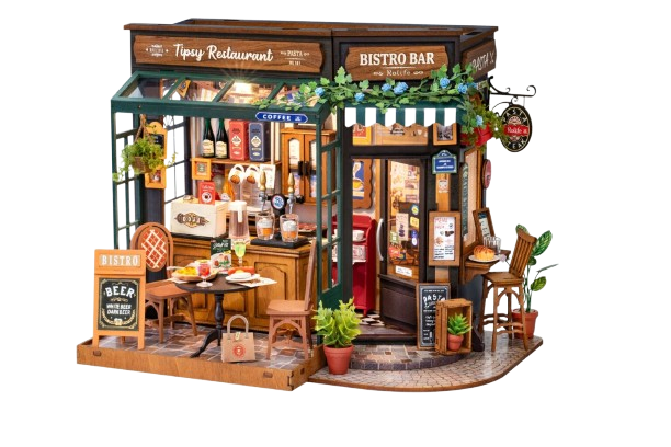 DIY Huisje - Tipsy Restaurant met LED verlichting