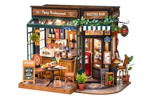 DIY Huisje - Tipsy Restaurant met LED verlichting