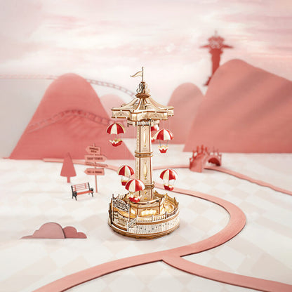 3D DIY Houten Modelbouwpakket - Parachute