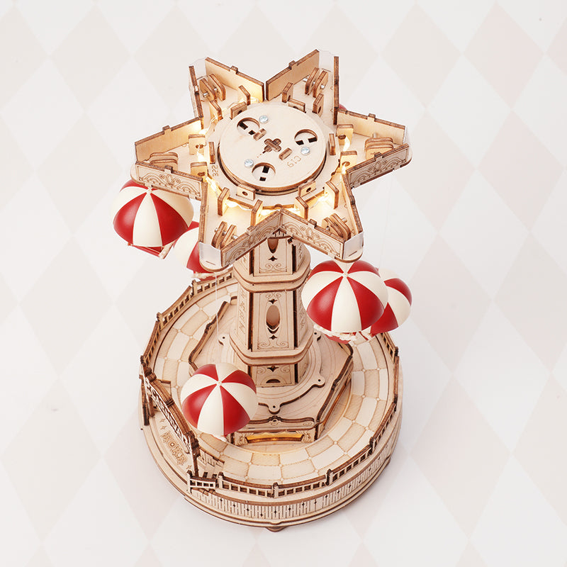 3D DIY Houten Modelbouwpakket - Parachute