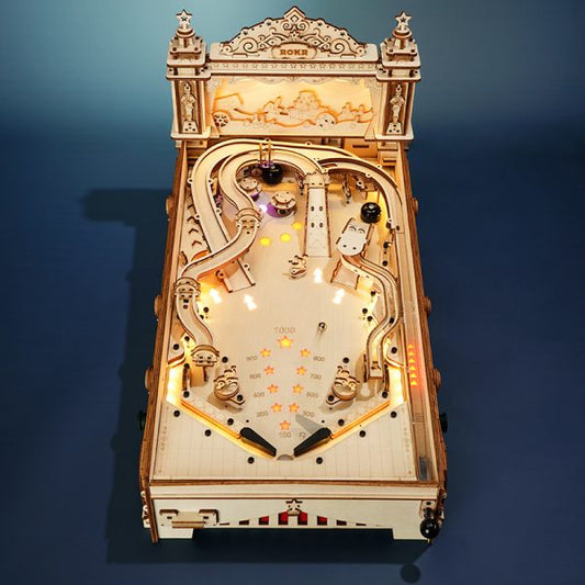 3D DIY Wooden Model Kit - Pinball Machine