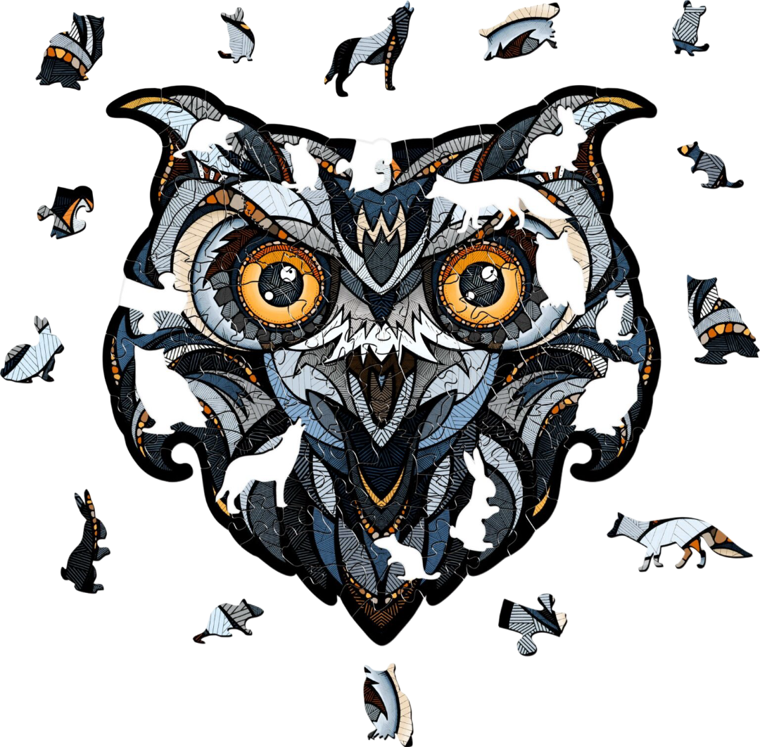 Eco Wood Art (EWA), Houten Legpuzzel Oehoe