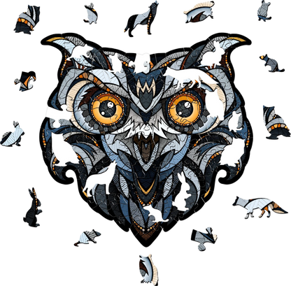 Eco Wood Art (EWA), Houten Legpuzzel Oehoe