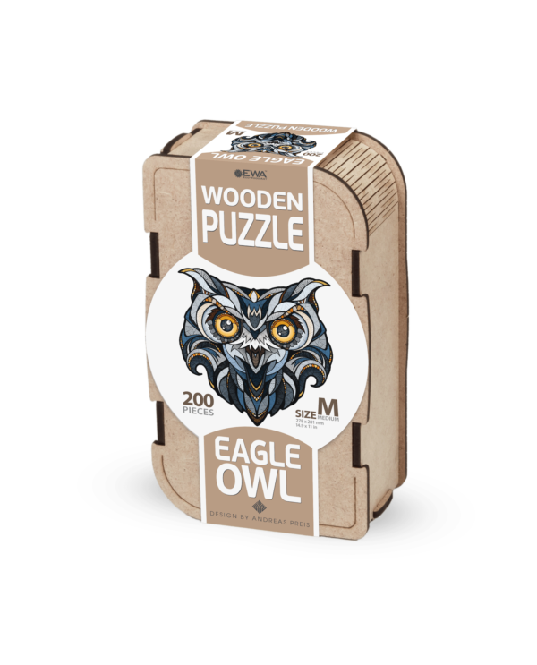 Eco Wood Art (EWA), Houten Legpuzzel Oehoe