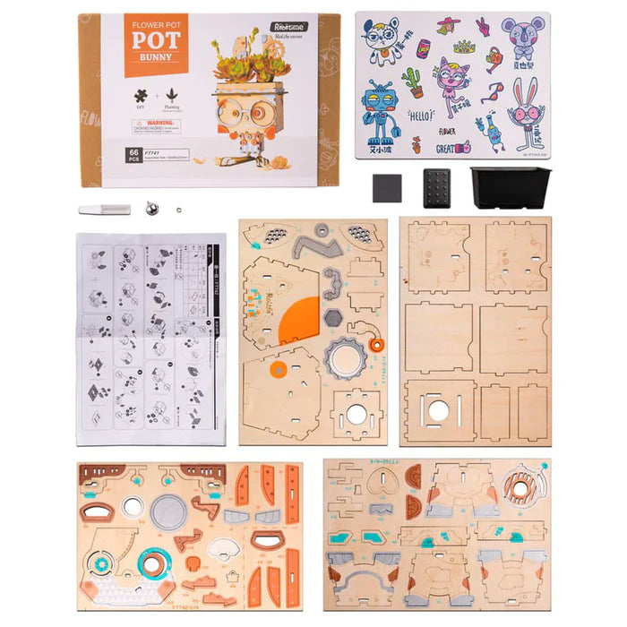 DIY Bloempot - Konijn