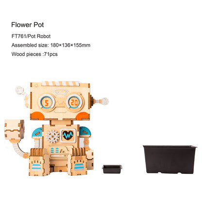 DIY Bloempot - Robot