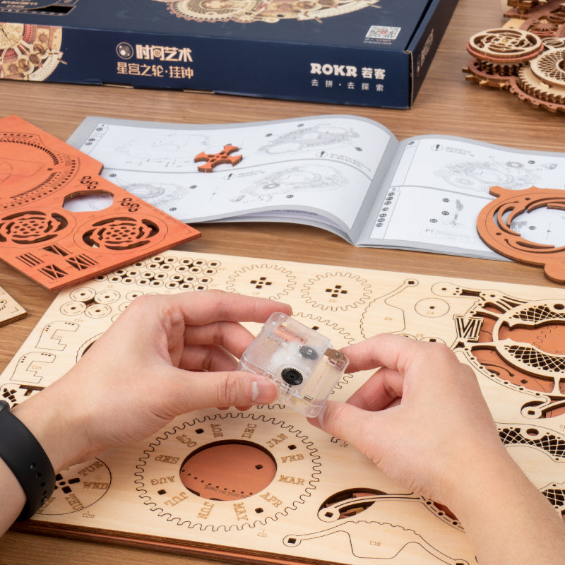 3D DIY Houten Modelbouwpakket - Zodiac Wandklok