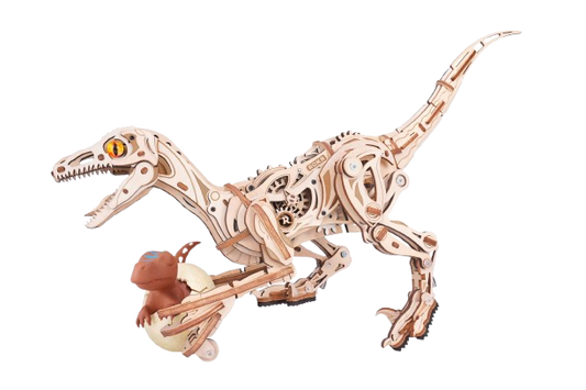 3D DIY Houten Modelbouwpakket - Velociraptor Dinosaurus