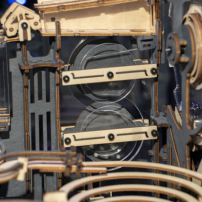 3D DIY Houten Modelbouwpakket - Knikkerbaan Marble Night City