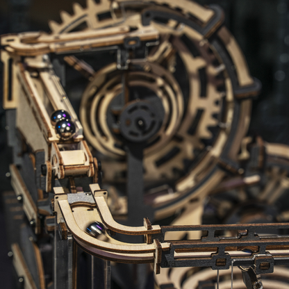 3D DIY Houten Modelbouwpakket - Knikkerbaan Marble Night City