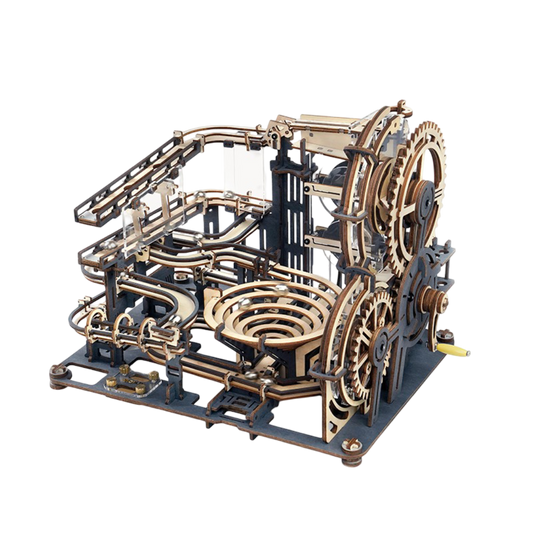 3D DIY Houten Modelbouwpakket - Knikkerbaan Marble Night City