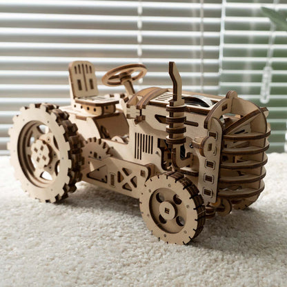 3D DIY Houten Modelbouwpakket - Tractor