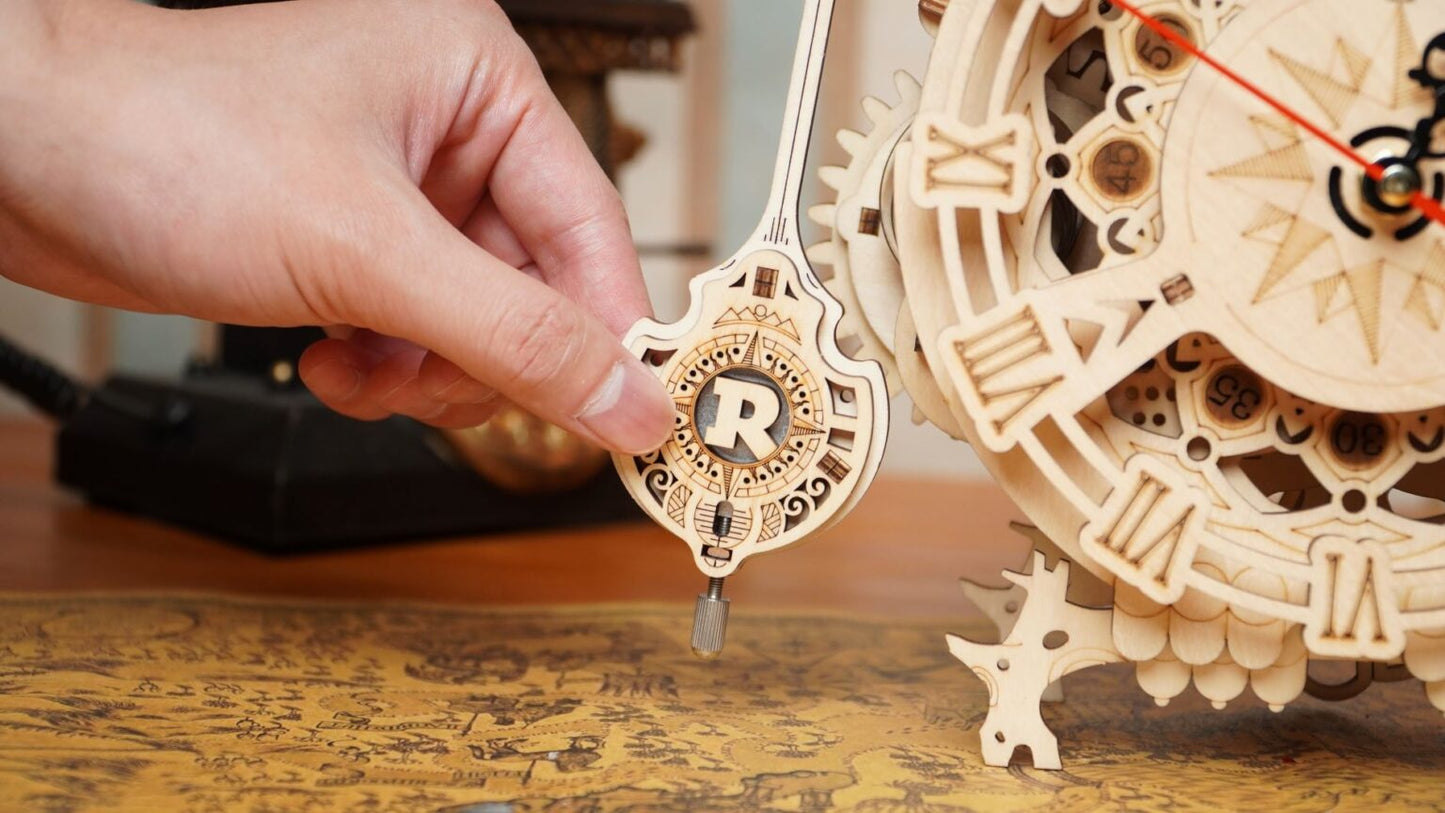 3D DIY Houten Modelbouwpakket - Uil klok
