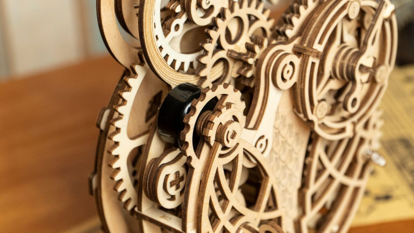 3D DIY Houten Modelbouwpakket - Uil klok