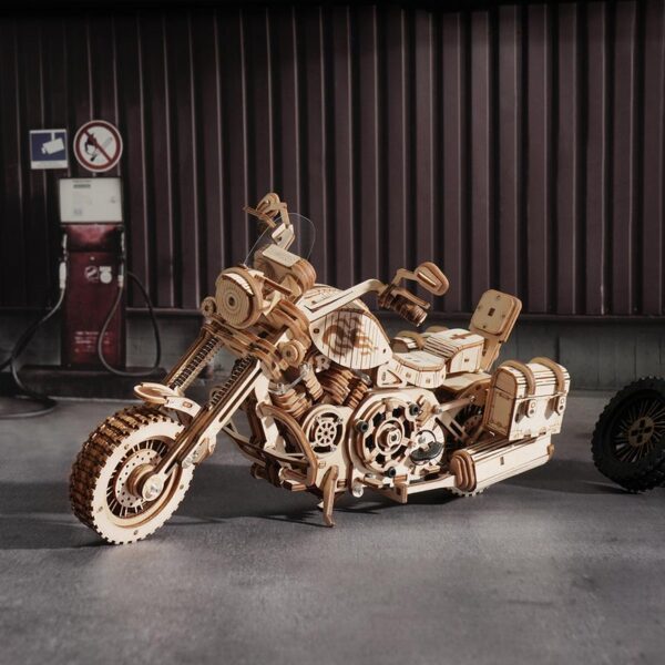 3D DIY Houten Modelbouwpakket - Cruiser Motorcycle