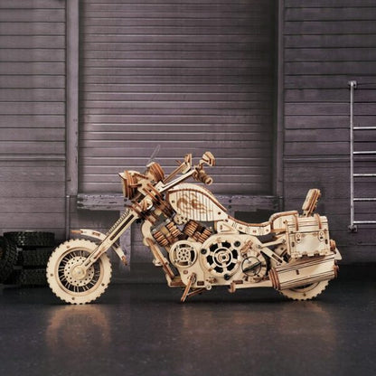 3D DIY Houten Modelbouwpakket - Cruiser Motorcycle