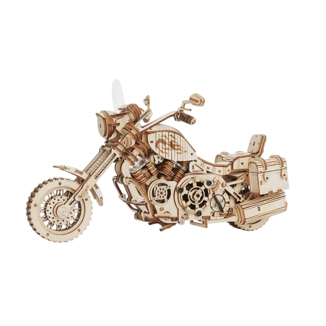 3D DIY Houten Modelbouwpakket - Cruiser Motorcycle