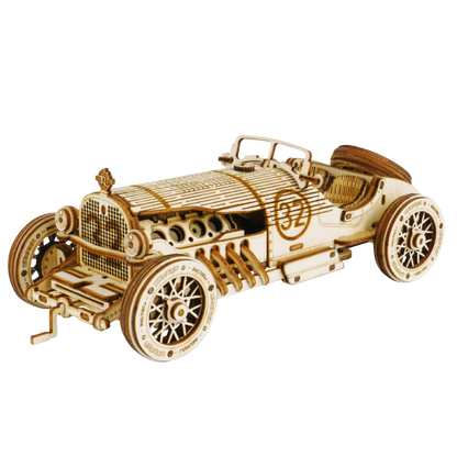 3D DIY Houten Modelbouwpakket - Grand Prix Car