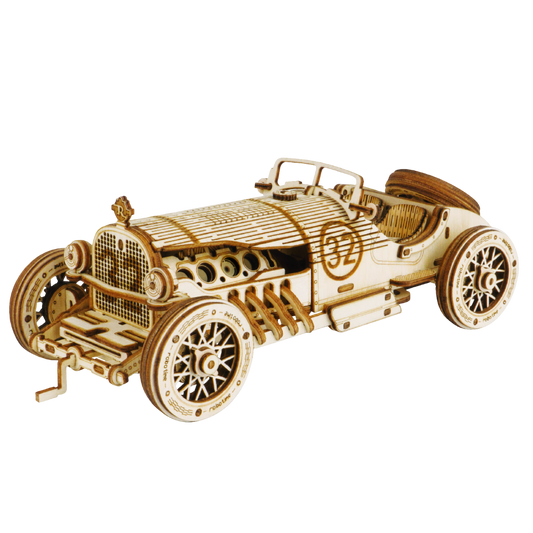 3D DIY Houten Modelbouwpakket - Grand Prix Car