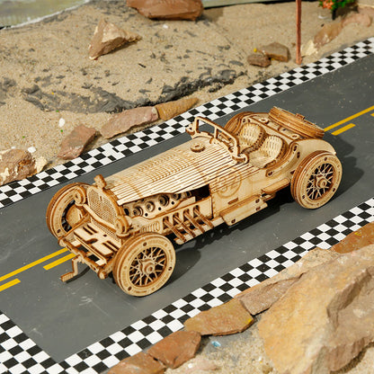 3D DIY Houten Modelbouwpakket - Grand Prix Car