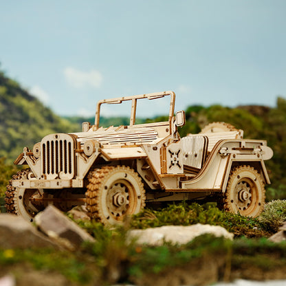 3D DIY Houten Modelbouwpakket - Army Field Car